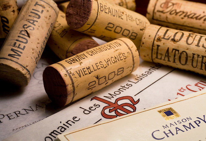 George Menda Photo Wine Labels and Cork